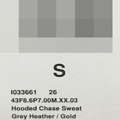 압구정 더팩토리 25FW 칼하트 윕 CHASE 체이스 로고 기모 후드티 / 그레이 헤더 골드 (I033661 00MXX) 썸네일 5