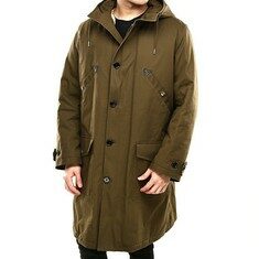 셀린느 로고 시어링 후드 야상 코트 2W101498D 썸네일 2
