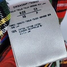 XS 오프화이트 레드 빈티지 애로우 셔츠 OMGA034F17329007 썸네일 5