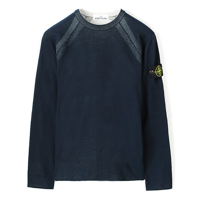 20SS 스톤 와펜 리버서블 니트 네이비 7215521B5 V0020 - Stone Island