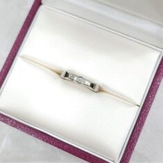 [럭스유] 불가리 다이아 1P 인피니토 웨딩밴드 링 18K 화이트골드 48호 썸네일 4