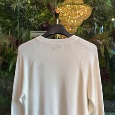브루넬로 쿠치넬리 남성 니트 리브드 코튼 화이트 M29400100 CO312 썸네일 4