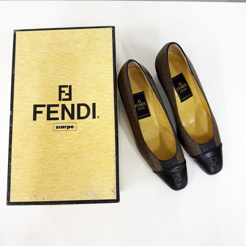중고 펜디 FF로고 펌프스 여성구두 명품감정서 SH240318-14 - Fendi