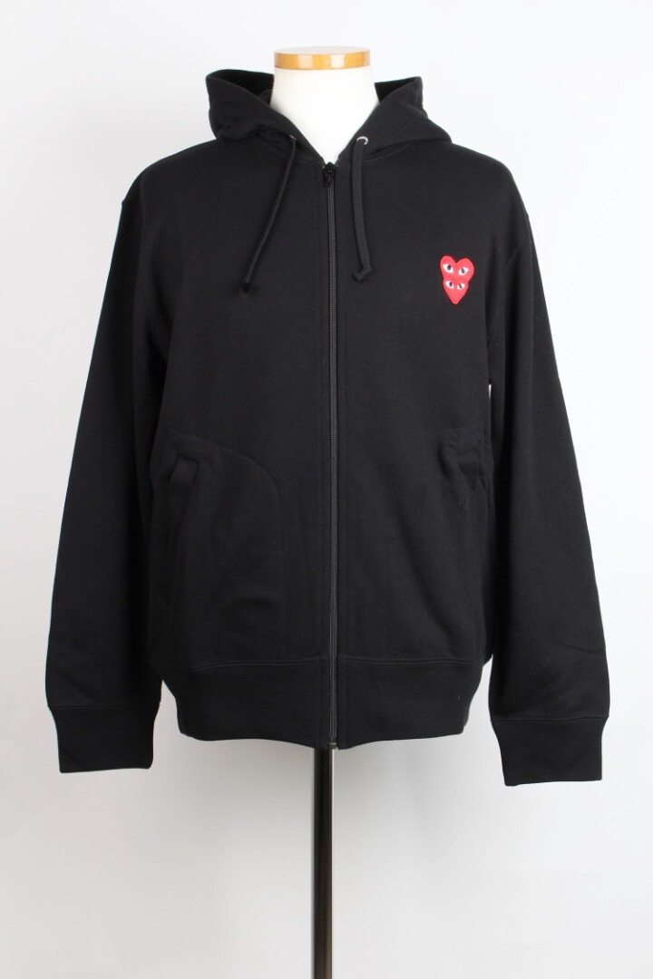 꼼데가르송 더블하트 후드집업 M(95) - Comme des Garcons
