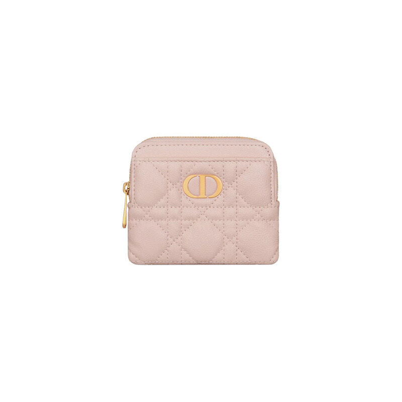 디올 카로 지갑 라벤더 까나쥬 여성 반지갑 핑크 S5177UWHC M413 - Christian Dior