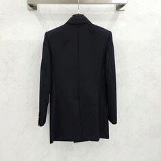 [럭스유] 34 / 생로랑 여성 스트라이프 더블 브레스티드 자켓 649084 썸네일 1