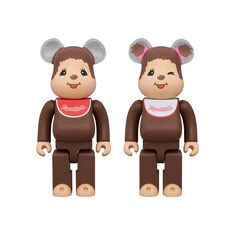 베어브릭 x 몬치치 쿤 피규어 400% (브라운) 썸네일 3