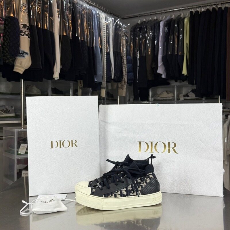 디올 워크앤디올 오블리크 플랫폼 하이탑 스니커즈 - Christian Dior