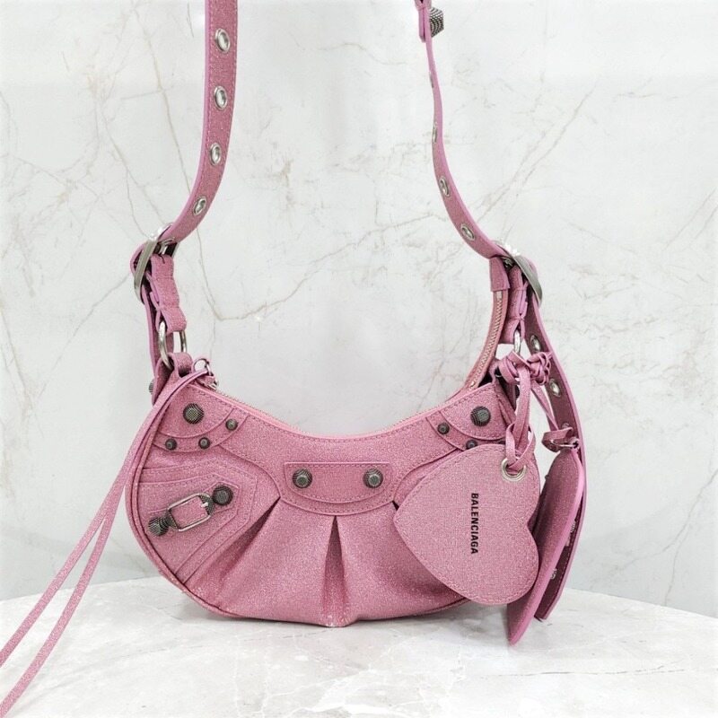 [럭스유] 발렌시아가 핑크 르 카골 숄더백 XS 671309 - Balenciaga