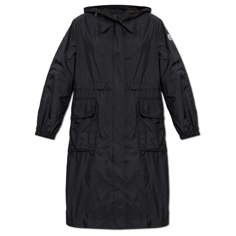 몽클레어 25FW HIENGOS 로고 패치 롱 후드 자켓 블랙 1C000 20 53A5E 999 - Moncler