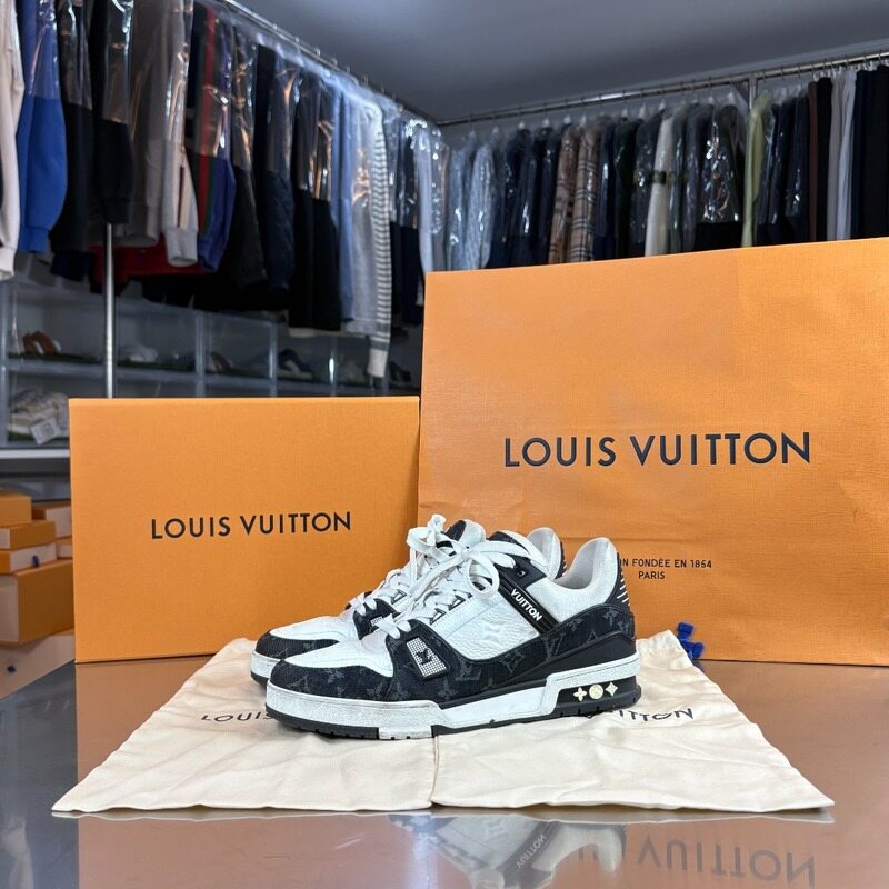 루이비통 LV 트레이너 데님 모노그램 스니커즈 - Louis Vuitton