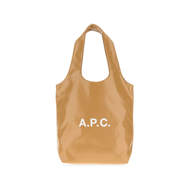 25FW 니논 NINON 로고 프린팅 스몰 토트백 카멜 PUABR M61861 CAB - A.P.C.