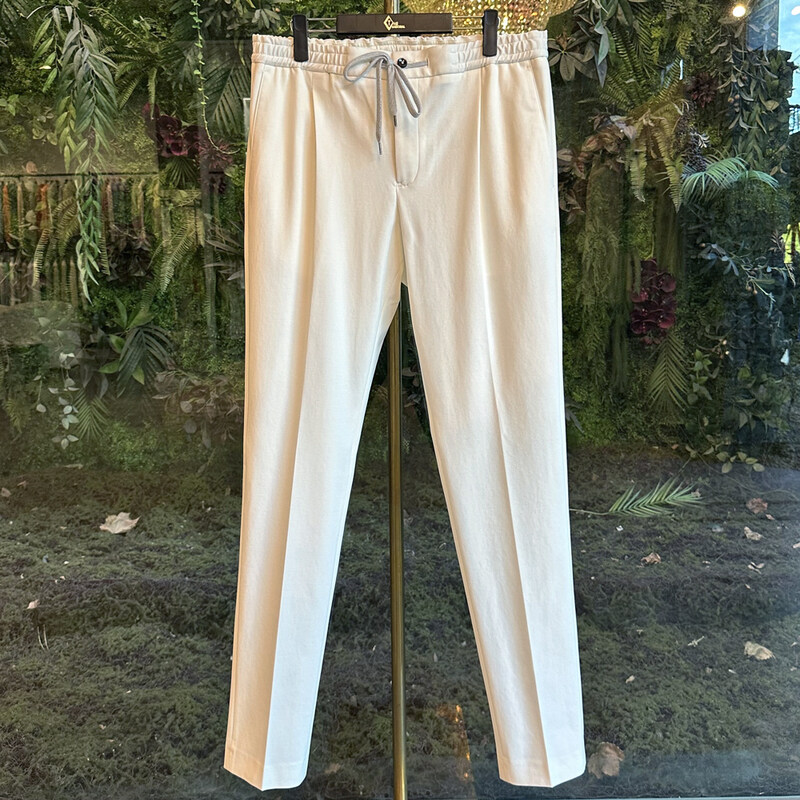 피티 토리노 남성 면바지 엘라 투지퍼 화이트 COTSCNZA0CL1 VD02 0010 - Pt Torino