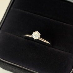 티파니앤코 솔리테어 다이아 반지 웨딩 링 0.36CT 10호 썸네일 4