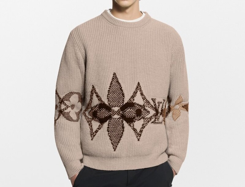[국내백화점] 루이비통 남자 니트 그래픽 니티드 크루넥 스웨터 티셔츠 1AJBVT - Louis Vuitton