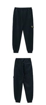 [스톤아일랜드] 25FW 와펜패치 브러시드 오가닉 코튼 플리스 팬츠 블랙 남성 팬츠 K2S156200012 S0A20 V0029 / TJ 썸네일 3