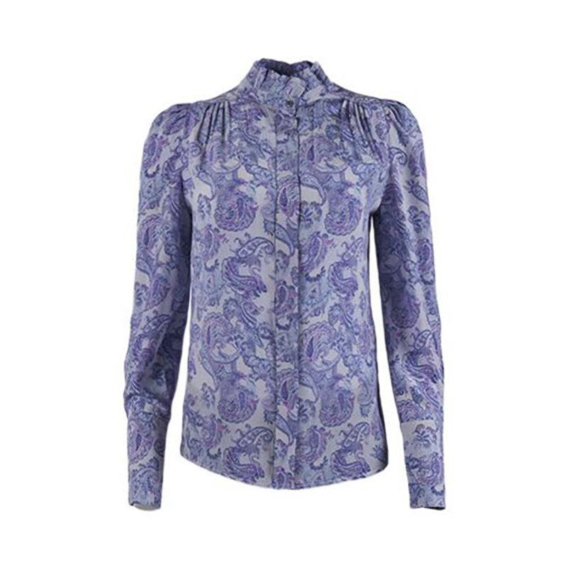 (66) 바이올렛 실크 라미아 여성 블라우스 - Isabel Marant