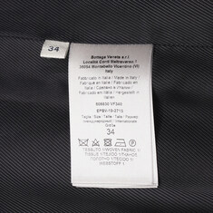 (44) 블랙 울 여성 코트 608830 VF340 썸네일 4