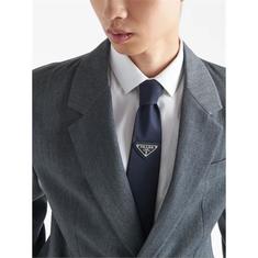 25FW 프라다 사피아노 삼각로고 리나일론 남성 넥타이 네이비 블루 UCR77 1WQ8 F0SVF 썸네일 1