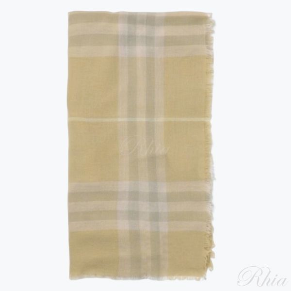 버버리 체크 울 스카프 8080098 - Burberry