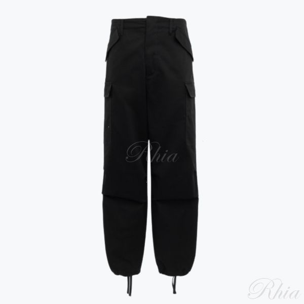 MSGM 개버딘 코튼 카고 팬츠 3640MP14X 247105 99 - MSGM