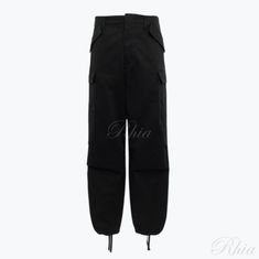 MSGM 개버딘 코튼 카고 팬츠 3640MP14X 247105 99 썸네일 1