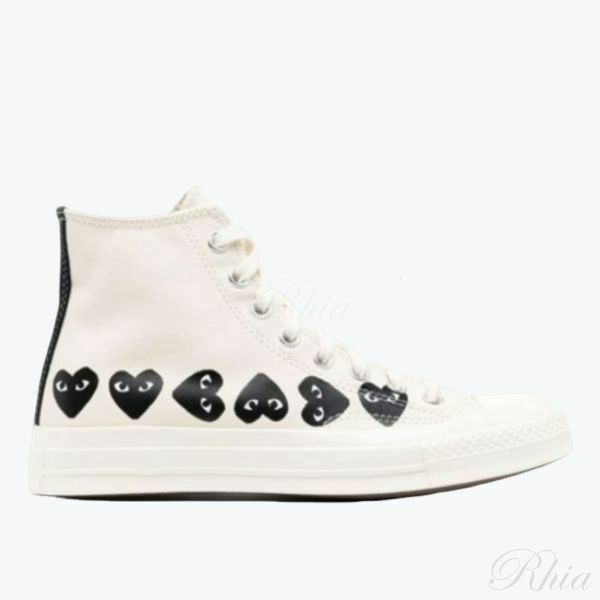 꼼데가르송 x 컨버스 하이 P1K127 2 AZ K127 001 - Comme des Garcons