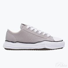 미하라야스히로 피터슨 OG솔 캔버스 로우 스니커즈 A01FW702 그레이 썸네일 1