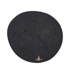 (S/M) 블랙 ORB 로고 오브 베레모 썸네일 4