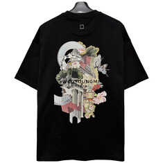 논현 더팩토리 25FW 우영미 시티 그래픽 로고 프린트 반팔티 / 블랙 (W253TS05 718B) 썸네일 2