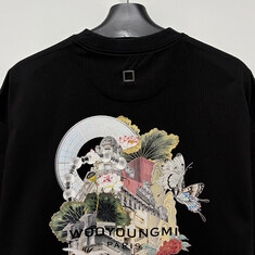 논현 더팩토리 25FW 우영미 시티 그래픽 로고 프린트 반팔티 / 블랙 (W253TS05 718B) 썸네일 6