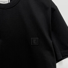 압구정 더팩토리 25FW 우영미 플라워 백로고 반팔티 / 블랙 (W253TS06 708B) 썸네일 4