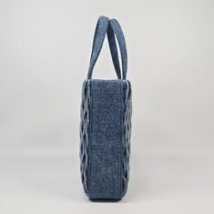 미우미우 마테라쎄 로고 데님 체인 토트백  썸네일 5