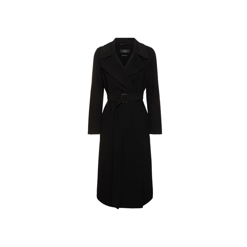 25FW 마누 MANU 벨티드 울 코트 블랙 2525016021 013 - Max Mara