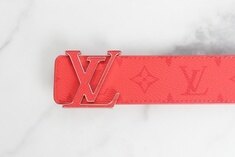  루이비통 레드 모노그램 리버서블 벨트 40MM 썸네일 2