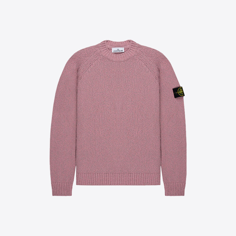 스톤아일랜드 남성 크루넥 스웨터 니트 (핑크) 5100050 S00N1 V0M80 - Stone Island