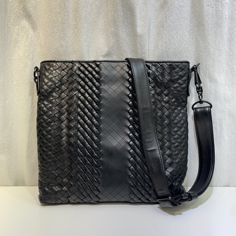 보테가베네타 네로 인트레치아토 임페라토레 크로스백 - Bottega Veneta