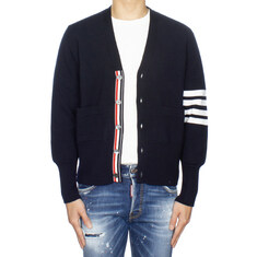 톰브라운 25FW 울 사선 브이넥 가디건 MKC160A 00014 415 썸네일 1