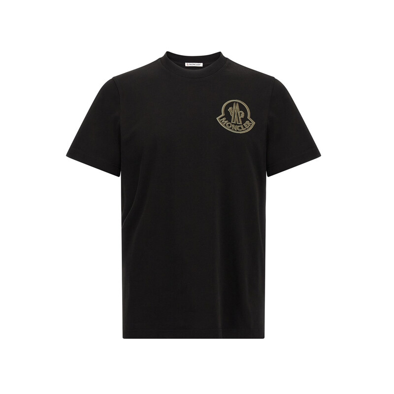 25FW 빅 로고 프린팅 티셔츠 블랙 8C000 57 89AZ9 999 - Moncler
