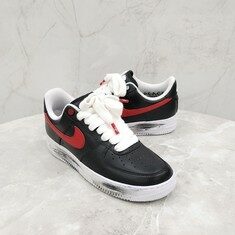[럭스유] (새상품) US8.5 / 나이키 X 피스마이너스원 에어포스1 파라노이즈 레드 썸네일 2