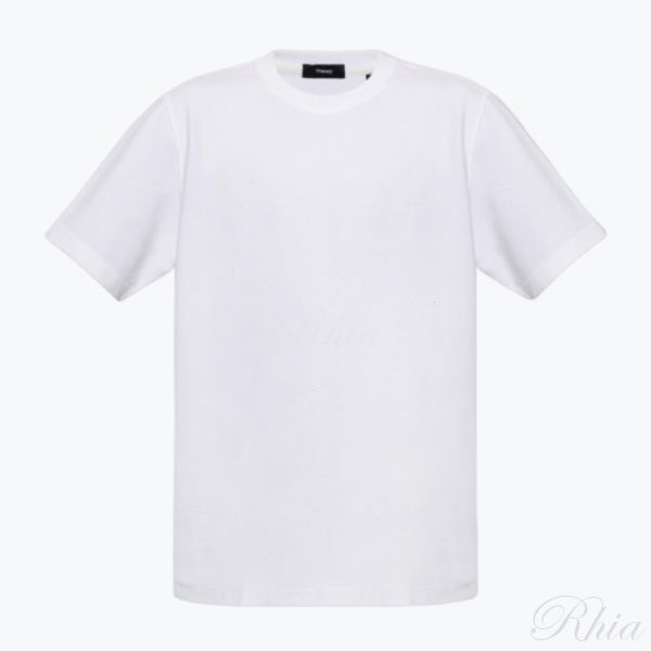 띠어리 26SS 릴레이 저지 라이더 티 M0196528 100 코튼 - Theory