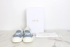 디올X스투시 B23 슬립온 스니커즈 블루 40(250) 썸네일 1