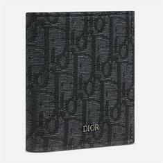 디올 반지갑 블랙 Dior Oblique 자카드 2ESBC339YSE_H03E 썸네일 1