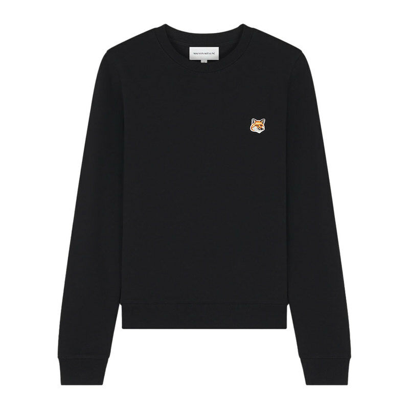 [국내/오늘] 메종키츠네 폭스헤드 여성 맨투맨 블랙 LW00302KM0001 P199 - Maison Kitsune