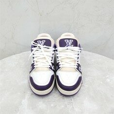 [럭스유] 7.5 / 루이비통 LV 퍼플 모노그램 트레이너 스니커즈 썸네일 1