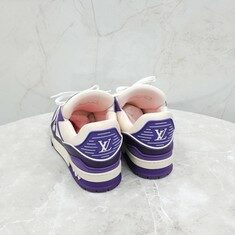 [럭스유] 7.5 / 루이비통 LV 퍼플 모노그램 트레이너 스니커즈 썸네일 3