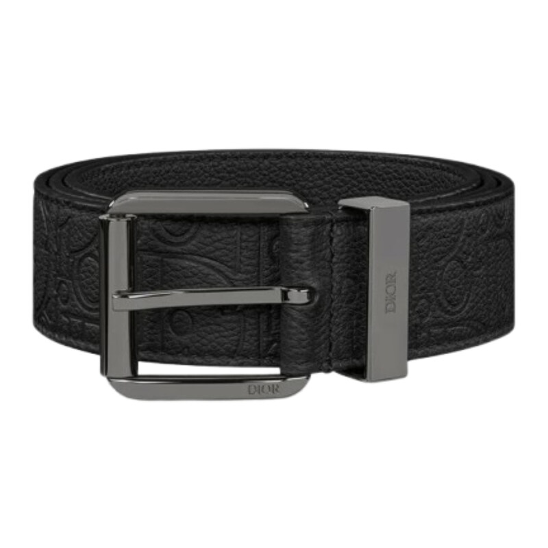 디올 그래비티 가죽 벨트 35mm 블랙 남성 벨트 4333RUFLG H00N - Christian Dior
