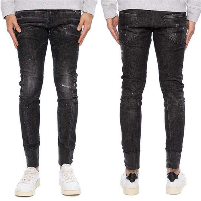 디스퀘어드2 남성 코팅 섹시 트위스트진 청바지 S71LB1086 - Dsquared2