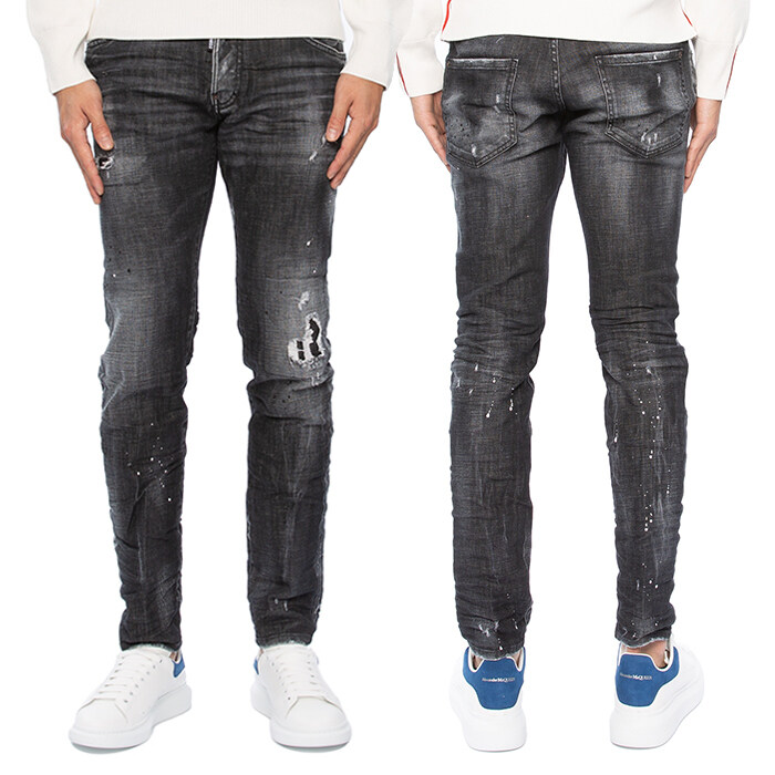 디스퀘어드2 빈티지 블랙 워싱 스케이터진 S74LB1195 - Dsquared2