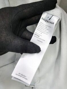 [미다스] 발렌시아가 시큐리티 테이프 후드 집업 더티 화이트 826162 썸네일 8